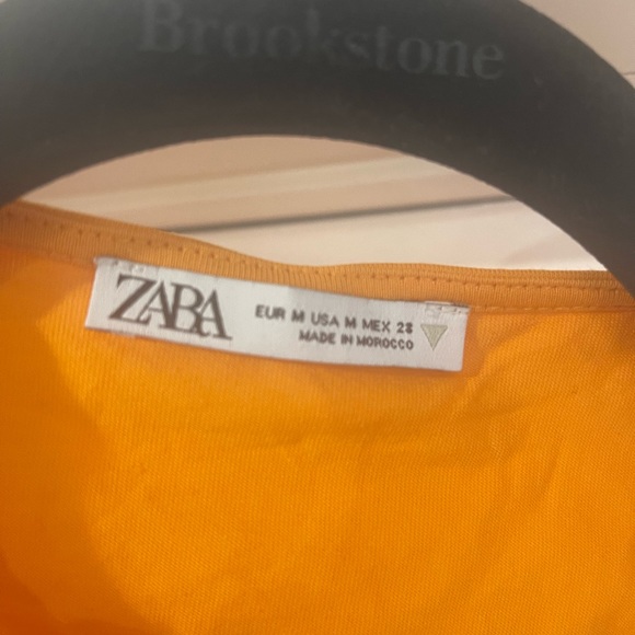 Zara Tangerine cut out dress - Picture 7 of 9